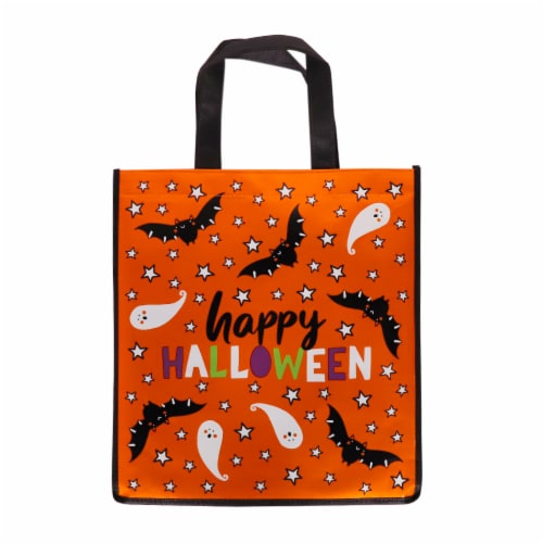 Holiday Home® Happy Halloween Foil Treat Bag Perspective: front