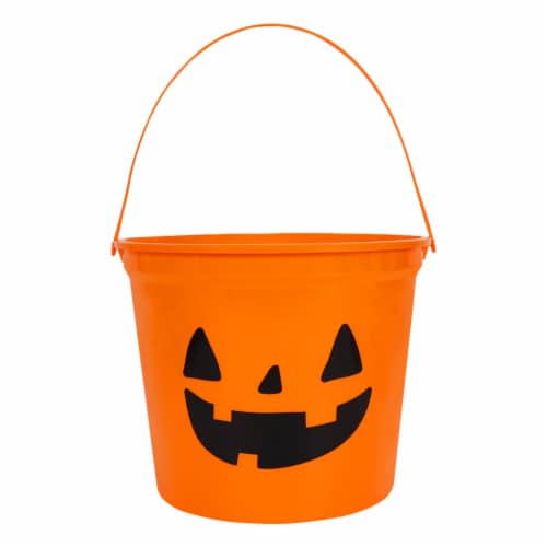 Holiday Home® Jumbo Treat Bucket - Orange Perspective: front