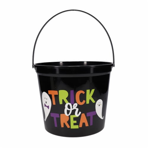 Holiday Home Jumbo Trick or Treat Bucket Perspective: front