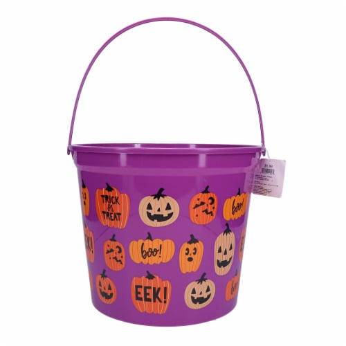 Holiday Home® Scatter Pumpkin Jumbo Bucket Perspective: front