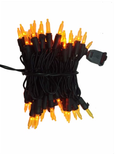 Holiday Home® Twinkle LED Mini Lights - Orange Perspective: front