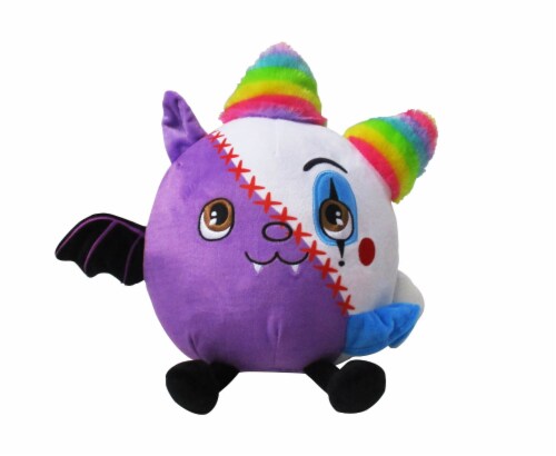 Holiday Home Spooky Hybrid Bat Clown Plush Perspective: front