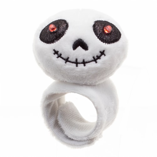 Holiday Home Halloween Skeleton Snap Bracelet Perspective: front