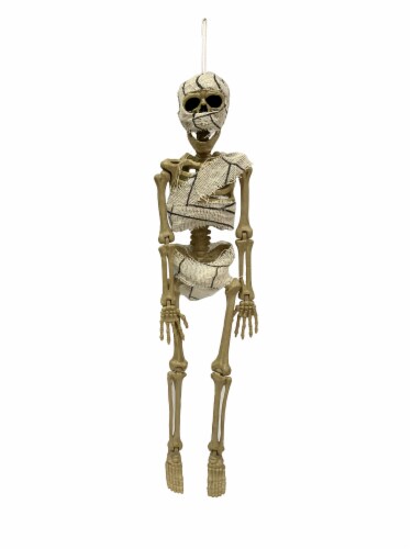 Holiday Home Hanging Mummy Skeleton Decoration Perspective: front