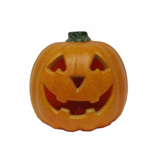 Light Speckled Jack-O-Lantern Decoration - Orange, 7.5 - Foods Co.