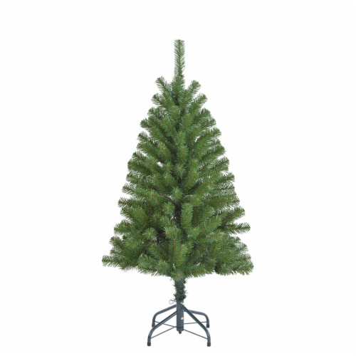 Holiday Home New Oregon Fir Christmas Tree with Clear Lights, 4 ft