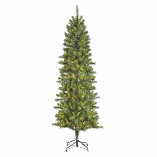 Holiday Home Burlington Spruce Tree with Clear Lights Perspective: front