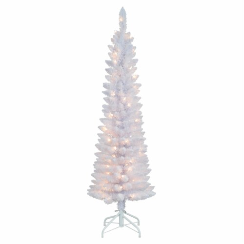 Holiday Home Creamsicle Fir Tree - White Perspective: front