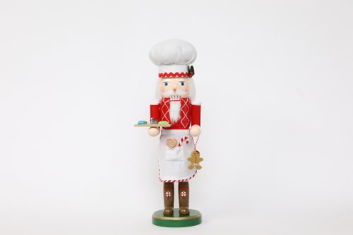 Holiday Home 14 in Chef Red Christmas Nutcracker Perspective: front
