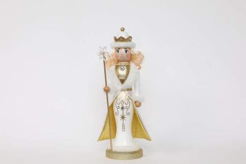 Holiday Home Queen Christmas Nutcracker - Gold/Silver Perspective: front