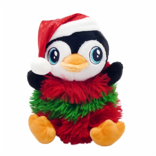 Holiday Home Rainbow Fluffy Penguin Perspective: front