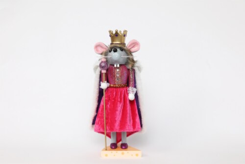 Holiday Home 14in Mouse Queen Christmas Nutcracker Perspective: front