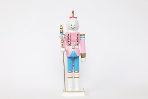 Holiday Home Unicorn Christmas Nutcracker Perspective: front