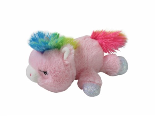 Holiday Home Floppy Unicorn Plush - Pink Perspective: front