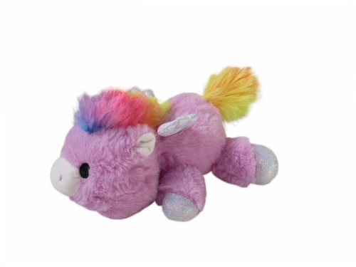 Holiday Home Floppy Pegasus Plush - Purple Perspective: front