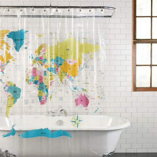 Shower curtain world shop map