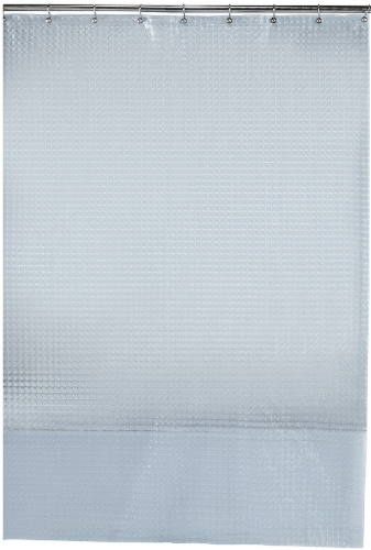 Everyday Living Macro Embossed PEVA Shower Curtain - Clear Perspective: front