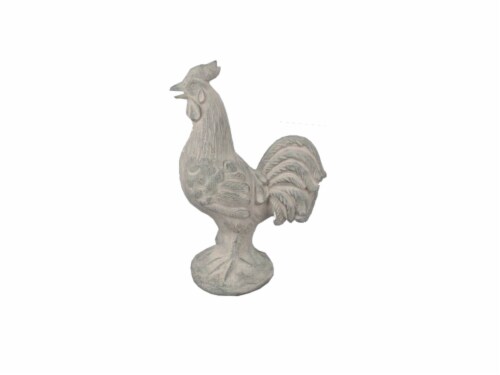 HD Designs Rooster Decor - Distressed Gray Perspective: front