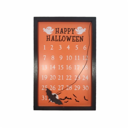 Holiday Home Halloween Countdown Calendar - Orange Perspective: front