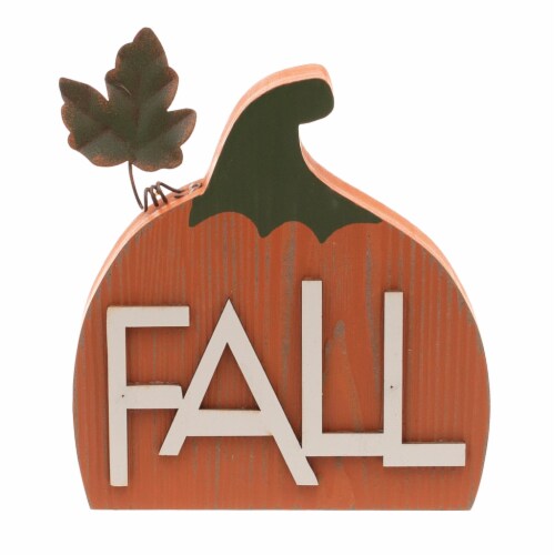 Holiday Home Harvest/Fall Pumpkin Mini Sign - Assorted Perspective: front