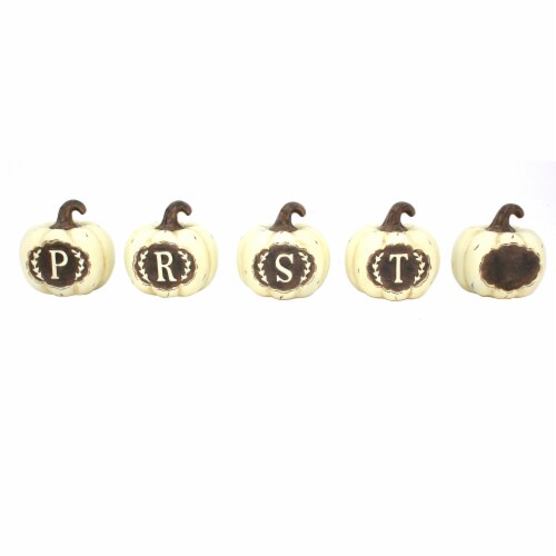 Holiday Home PRST and Blank Monogram Pumpkin - Assorted Perspective: front