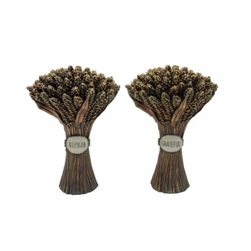 Holiday Home Gold Wheat Decor - Assorted Perspective: front