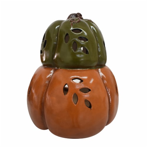 Holiday Home Double Stack Pumpkins Perspective: front