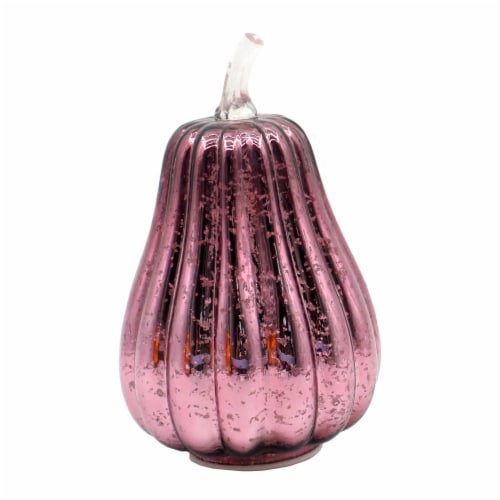 Holiday Home LED Glass Gourd - Blush Perspective: front