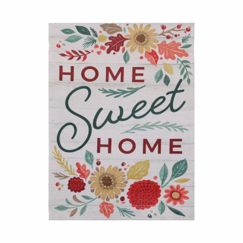 Holiday Home Home Sweet Home Flag Perspective: front