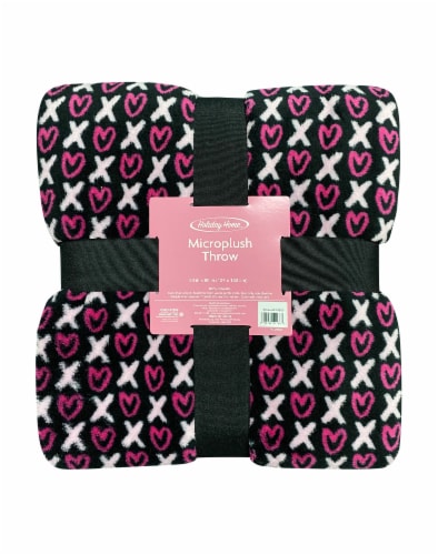 Holiday Home Hugs and Kisses Throw Perspective: front