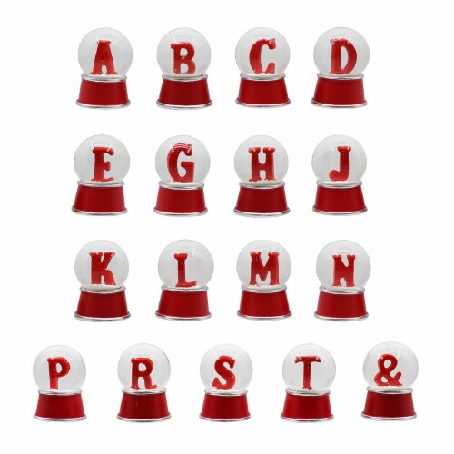 Holiday Home Monogram Waterglobe - Assorted Perspective: front