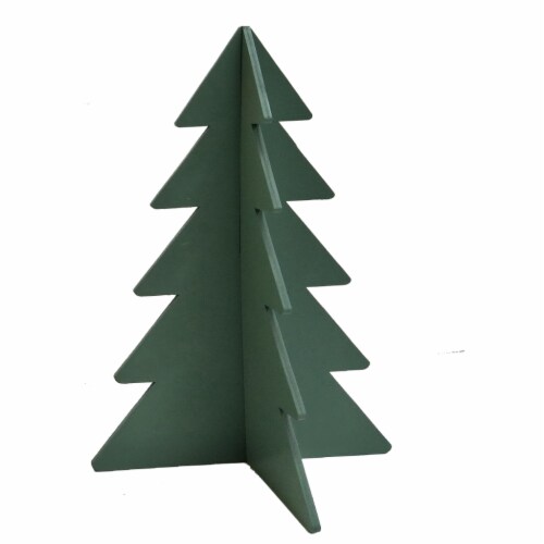 Holiday Home Wood Tree - Green Perspective: front