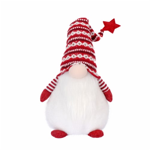 Holiday Home LED Gnome with Feet - Red Perspective: front