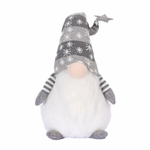 Holiday Home LED Gnome with Feet - Grey Perspective: front