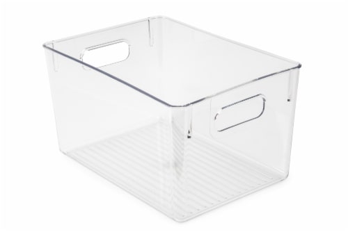 Everyday Living Storage Bin - Clear Perspective: front