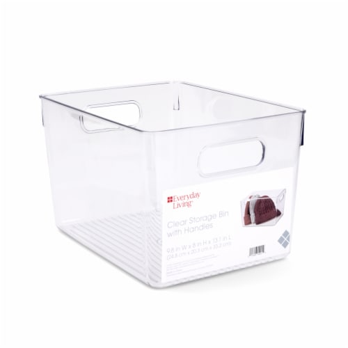 Everyday Living Storage Bin - Clear Perspective: front