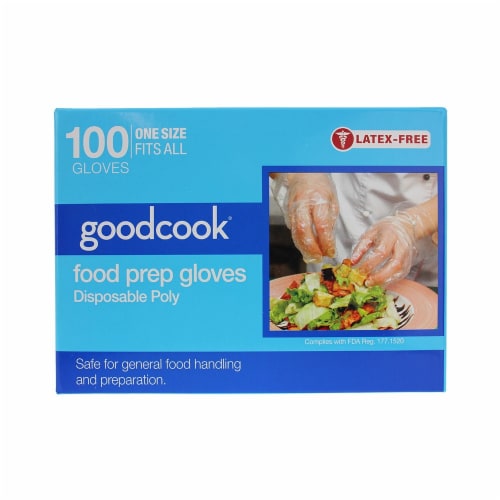 Everyday Living® Goodcook® Disposable Poly Food Prep Gloves - Clear Perspective: front