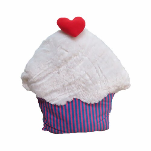 HD Designs® Valentine's Cupcake Throw Pillow Perspective: front