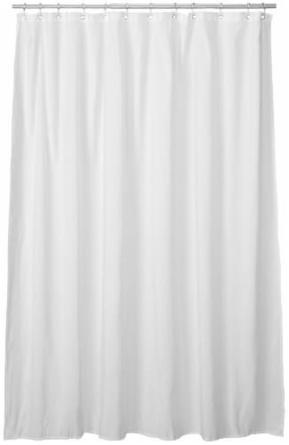 Everyday Living Microfiber Shower Curtain Liner - White Perspective: front