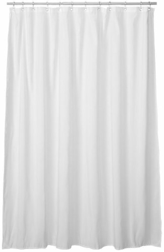 Everyday Living Microfiber Shower Curtain Liner - White Perspective: front