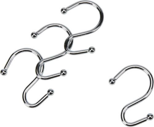 Everyday Living Shower Curtain S Hooks - Chrome Perspective: front