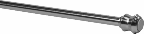 Everyday Living EZ Decorative Tension Rod - Brushed Nickel Perspective: front