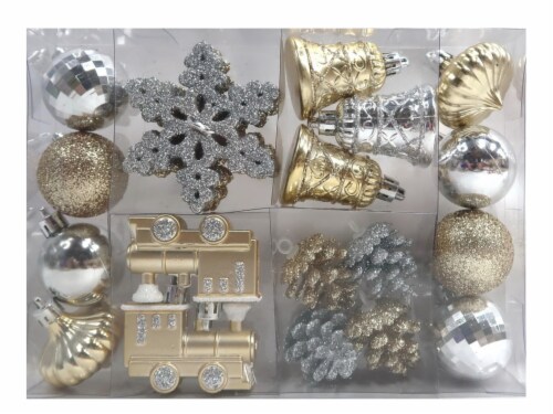 Holiday Home Mini Ornament Set - Gold/Silver Perspective: front