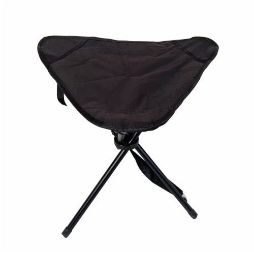 HD Designs Outdoors High Seat 3-Legged Stool - Black Perspective: front
