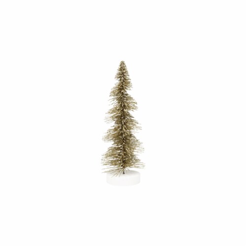 Holiday Home Swirl Bottle Brush Tree - Gold Perspective: front