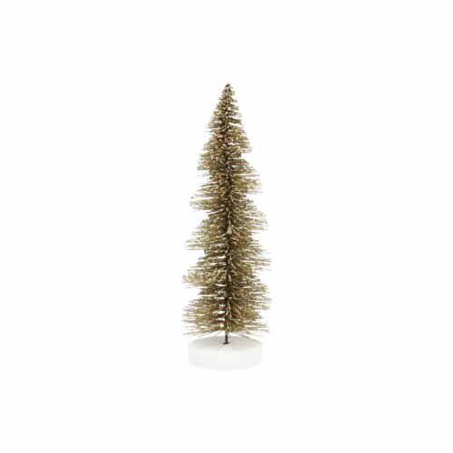 Holiday Home Swirl Bottle Brush Tree - Gold Perspective: front