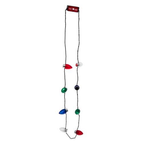 Christmas lightbulb necklace clearance