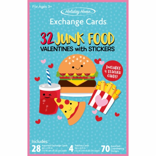 Holiday Home® Fast Food Exchange Cards Perspective: front