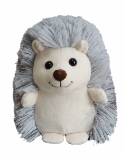 Holiday Home Gray Plush Hedgehog Perspective: front