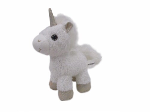 Holiday Home Valentine's Fantasty White Unicorn Plush Perspective: front